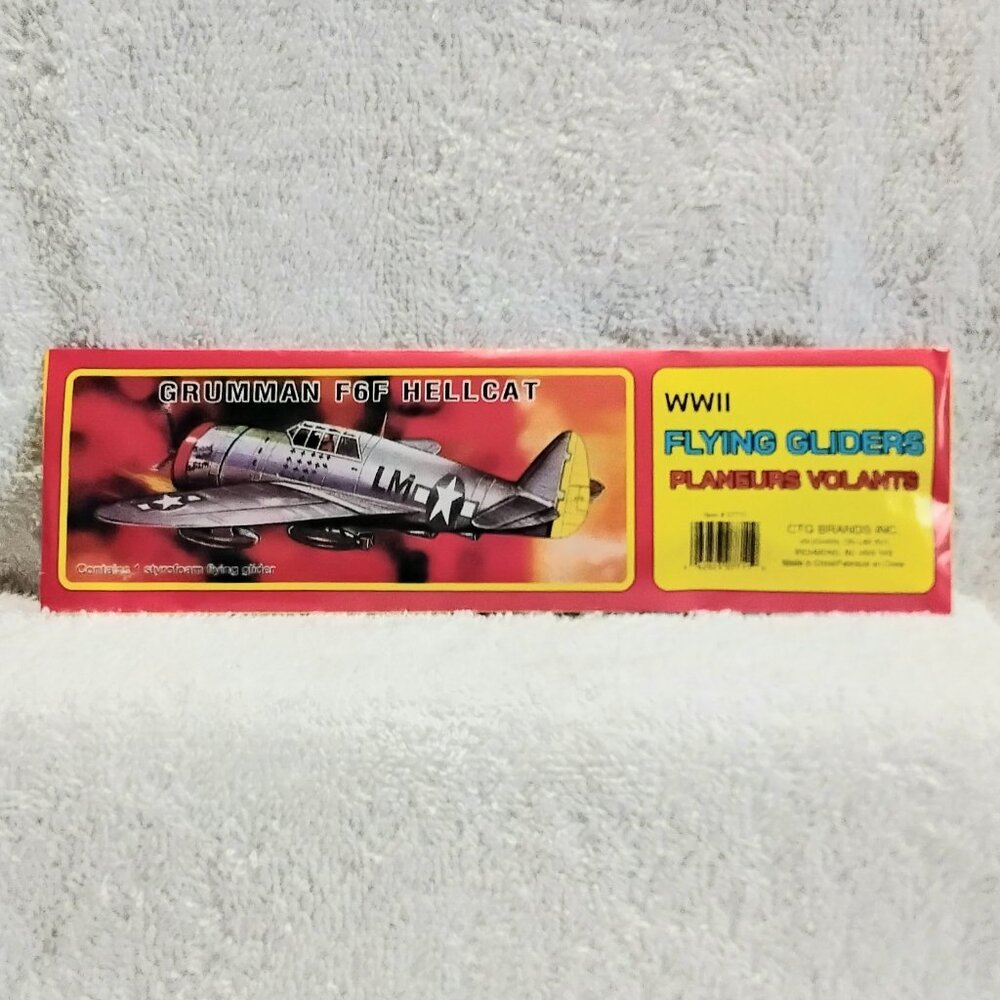 Sealed 5/$20 WWII Flying Grumman F6F Hellcat Glider by CTG Brands Inc.!!